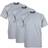 Pro Club Men's Heavyweight Short Sleeve Crew Neck T-shirt 3-pack - Heather Grey