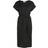 Vila Viellette Short Sleeved Midi Dress - Black
