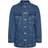 Pieces Tika Denim Jacket - Medium Blue Denim