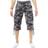 XRay Mens Belted Long Cargo Shorts - Black Camo