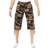 XRay Mens Belted Long Cargo Shorts - Brown Camo