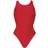 Dolfin Womens Basic Solid Red Performance Back One Piece - Red