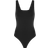 Express Body Contour High Compression Scoop Neck Bodysuit - Pitch Black