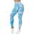 Mooslover Seamless Training Leggings - Ice Blue Tie Dye