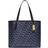 Coach City Tote With Signature Monogram Print - Navy