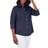 Foxcroft Mary Button-up Blouse - Navy