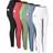 Chrleisure High Waisted Tummy Control Workout Yoga Pants 5-pack - Black/Raspberry Red/Green/Blue/White