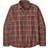 Patagonia Men's Long-Sleeved Cotton in Conversion Lightweight Fjord Flannel Shirt - Graft/Sisu Brown