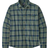 Patagonia Men's Long-Sleeved Cotton in Conversion Lightweight Fjord Flannel Shirt - Graft/Hemlock Green
