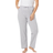 Dreams & Co Women's Knit Sleep Pant Plus Size - Heather Grey