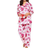 Amoureuse Women's Plus Size The Luxe Satin Pajama Set - Ivory Roses