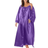 Amoureuse Women's Plus Size The Luxe Satin Long Peignoir Set - Plum Burst