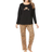 Dreams & Co Long Sleeve Knit PJ Set - Classic Leopard