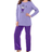 Dreams & Co Long Sleeve Knit PJ Set - Plum Burst Dot