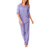 Dreams & Co Women's Print Pj Set Plus Size - Soft Iris Hearts