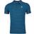 Odlo Men's Nikko Dry Polo Shirt - Saxony Blue/Blue Wing Teal Stripes