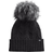 The North Face Women's Oh-Mega Fur Pom Beanie - TNF Black