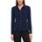 Tommy Hilfiger Women's Long Sleeve Collared Button Front Top - Midnight