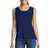 Hanes Mini-Ribbed Cotton Tank Top - Hanes Navy