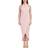 Julia Jordan Knot Neck Tulip Hem Midi Dress - Pink Blush