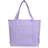 Dalix 20" Solid Color Soft Tote Bag - Lavender