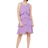 SL Fashions Tiered Chiffon Dress - Amethyst