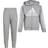 Adidas Kid's French Terry Hooded Jacket Set - Medium Grey Heather