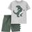 Carter's Baby's Dinosaur Jersey Tee & Short Set 2-piece - Heather/Green (1M992210)