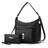 MKF Collection Clara Vegan Leather Women's Shoulder Bag - Black