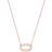 Kendra Scott Elisa Open Frame Pendant Necklace - Rose Gold/Transparent