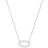 Kendra Scott Elisa Open Frame Pendant Necklace - Silver/Transparent