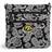 Vera Bradley Collegiate Triple Zip Hipster Crossbody Bag - Black/White Bandana With University Of Iowa Logo