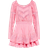 LoveShackFancy Sanaya Mini Dress - Vivid Pink