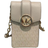 Michael Kors Carmen Small Logo Smartphone Crossbody Bag - Light Sand