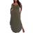 White Mark Lexi Maxi Dress Plus Size - Olive