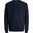 Jack & Jones Plain Crew Neck Sweatshirt - Blue/Navy Blazer