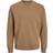 Jack & Jones Plain Crew Neck Sweatshirt - Brown/Otter