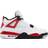 Nike Air Jordan 4 Retro M - White/Fire Red/Black/Neutral Grey