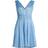 Rebecca Taylor V Neck Pleated Smocked Dress - Azul Blue