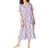 Dreams & Co Women's Long Print Sleepshirt Plus Size - Raspberry Sorbet Paris