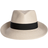 Eric Javits Squishee Classic Fedora Hat - Cream/Black