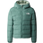 The North Face Girl's Reversible North Down Hooded Jacket - Dark Sage (NF0A84N6-I0F)