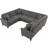 Bush Coventry 113W French Gray Herringbone Sofa 113"