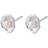 Pernille Corydon Hidden Earsticks - Silver/Pearls