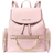 Michael Kors Jet Set Medium Pebbled Leather Backpack - Powder Blush