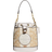 Coach Mini Dempsey Bucket Bag In Signature Jacquard With Stripe - Gold/Light Khaki Chalk