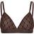 Hype The Detail Mesh Bralette - Brown