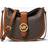 Michael Kors Gabby Small Signature Logo Hobo Crossbody Bag - Brown