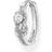 Thomas Sabo Single Hoop Rope with Knot Earring - Silver/Transparent