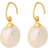 Pernille Corydon Lagoon Earhook - Gold/Baroque Pearl